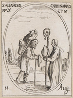 KG 10409
<br/>
Heilige Alexander Carbonarius ("Heiligenkalender")
<br/>
<em>Callot, Jacques (1592 - 1635)</em>